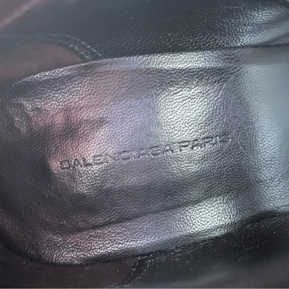 Balenciaga Brown Python Snake Leather Pointed Toe Heeled Ankle Bootie Size 39 - Picture 8 of 11